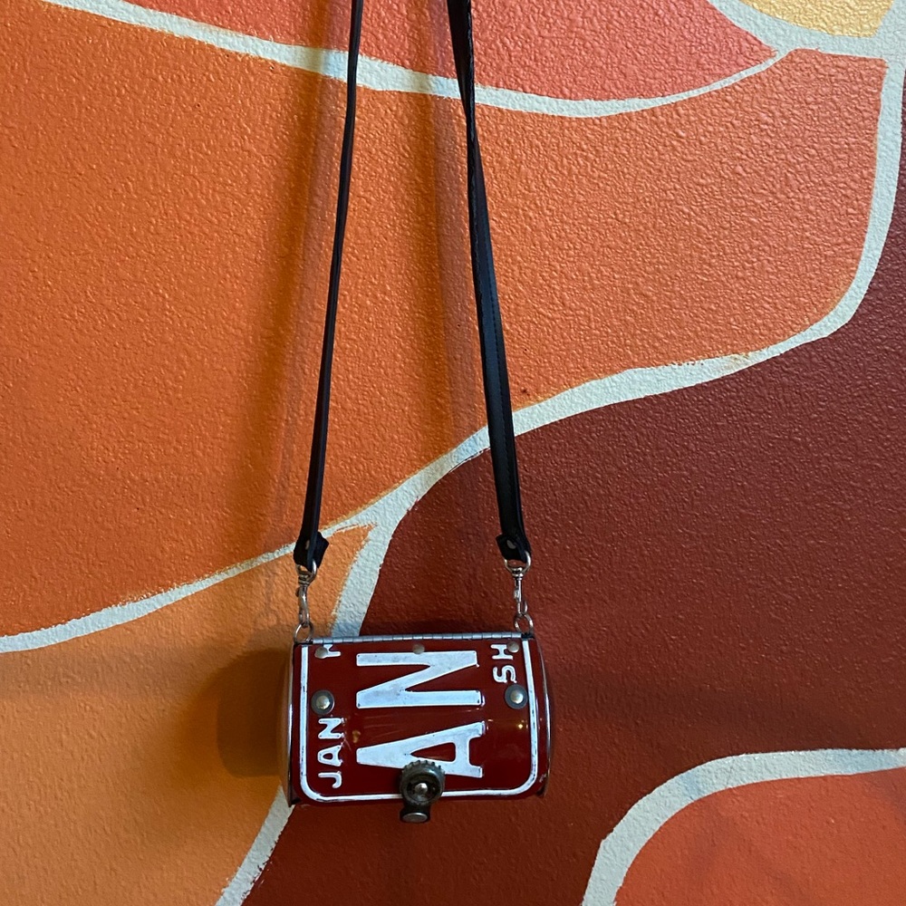 License plate purse